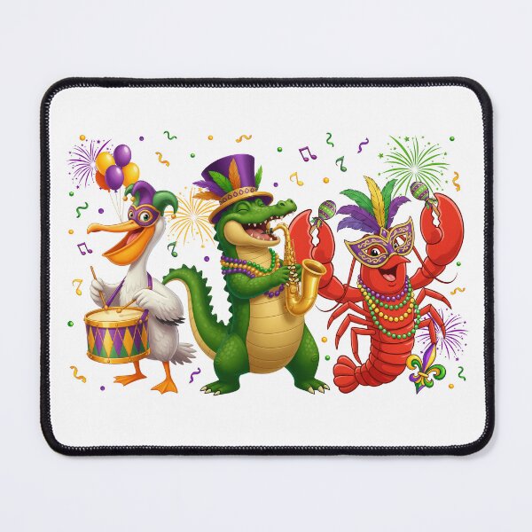 Item preview, Mardi Gras Alligator Crawfish Pelican Parade Crew designed and sold by varin-studio.