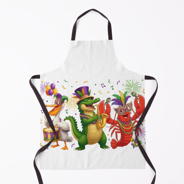 Item preview, Mardi Gras Alligator Crawfish Pelican Parade Crew designed and sold by varin-studio.