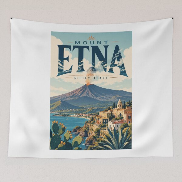 Item preview, Mount Etna Sicily — Volcanic Coast of Eastern Italy designed and sold by Aryabek.