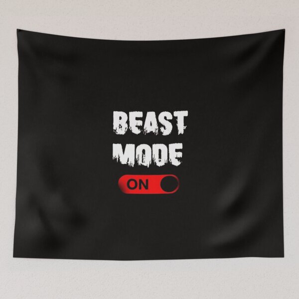 Item preview, Beast Mode On Bold Motivational Gym Fitness Streetwear Design designed and sold by RajDeals.