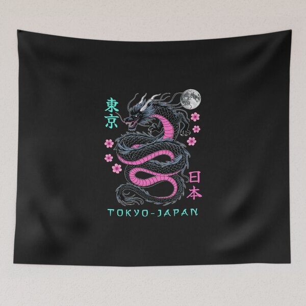 Item preview, Japanese Dragon Tokyo Japan 80's Asian Mythical Anime Tattoo designed and sold by AshtynMargo.