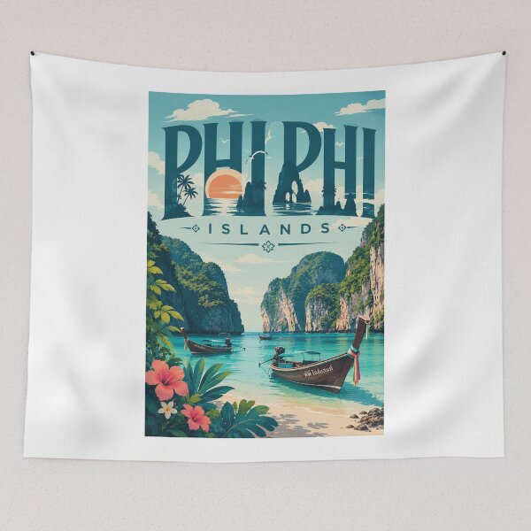 Item preview, Phi Phi Islands Thailand — Andaman Sea Limestone Cliffs designed and sold by Aryabek.