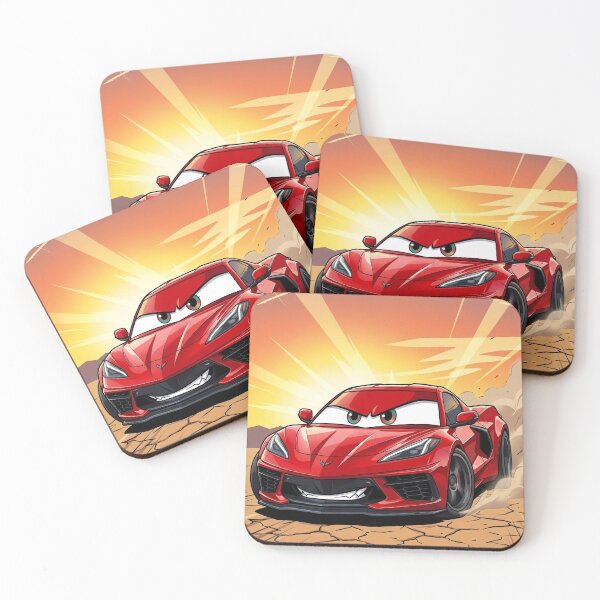 Item preview, C8 Vette Z06 Cartoon Sports Car Art designed and sold by VenZolic.