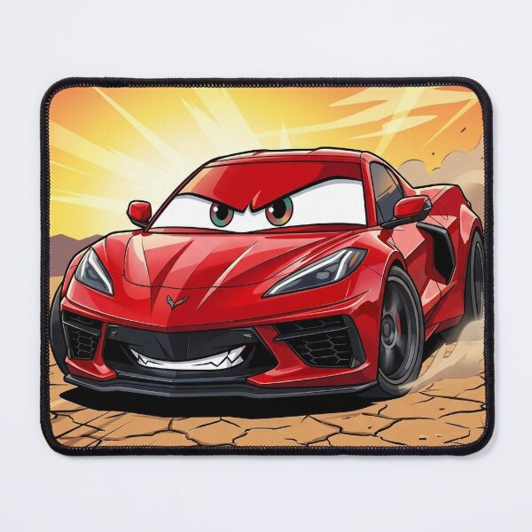 Item preview, C8 Vette Z06 Cartoon Sports Car Art designed and sold by VenZolic.