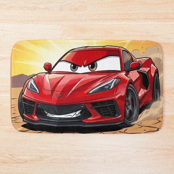 Item preview, C8 Vette Z06 Cartoon Sports Car Art designed and sold by VenZolic.