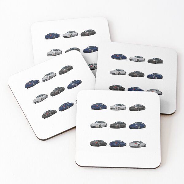Item preview, JDM 350Z Sports Car Coupe 3x3 Drift Track Vehicle Sticker Pack designed and sold by mood-draftsman.