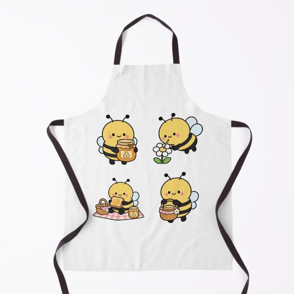 Item preview, Cute Bee Picnic And Honey – Cute Kawaii Cartoon designed and sold by Moffyuniverse.