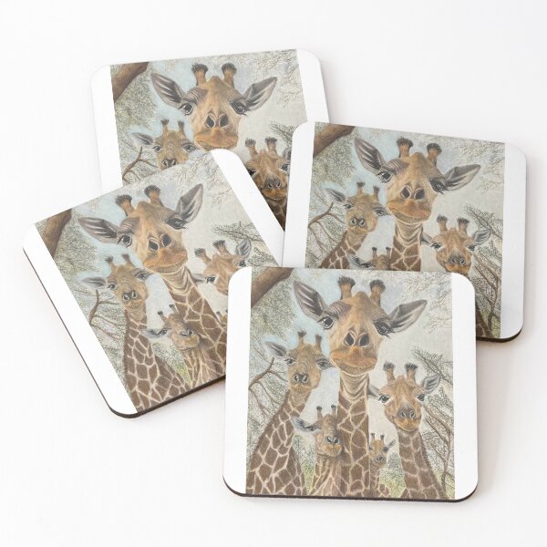 Item preview, Necks Level - Giraffe Artwork designed and sold by vivtraskhall.