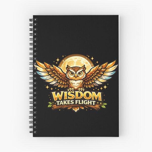 Item preview, Wisdom Takes Flight – Majestic Owl Wisdom Design designed and sold by ArtisticHeart21.