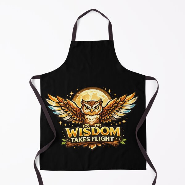 Item preview, Wisdom Takes Flight – Majestic Owl Wisdom Design designed and sold by ArtisticHeart21.