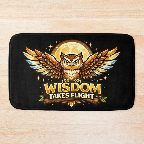 Item preview, Wisdom Takes Flight – Majestic Owl Wisdom Design designed and sold by ArtisticHeart21.