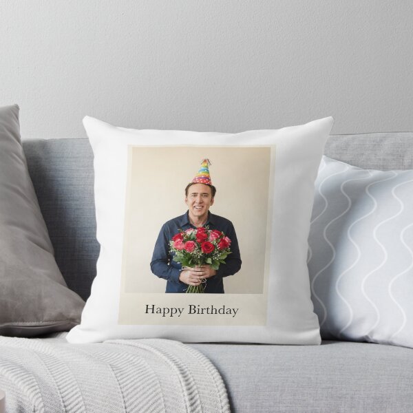 Item preview, Nicolas cage birthday rose bouquet flower sunflower gift cake memes happy Funny prank meme  weird  designed and sold by CheeseBlueprint.