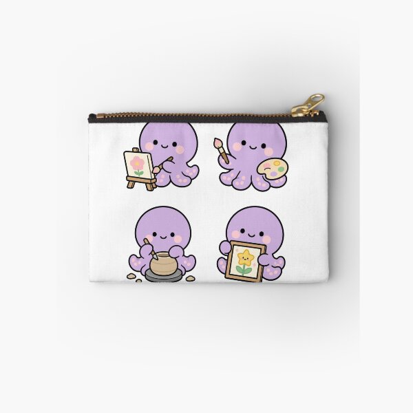 Item preview, Purple Octopus Artist Pottery – Cute Kawaii Cartoon designed and sold by Moffyuniverse.