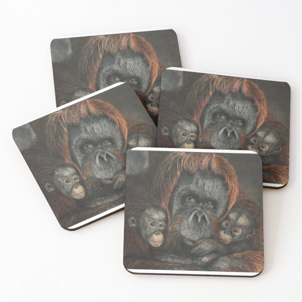 Item preview, Holding On - Orangutan Artwork designed and sold by vivtraskhall.