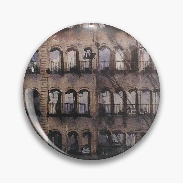 Item preview, Vintage New York City Architecture Watercolor designed and sold by SlavaArt.