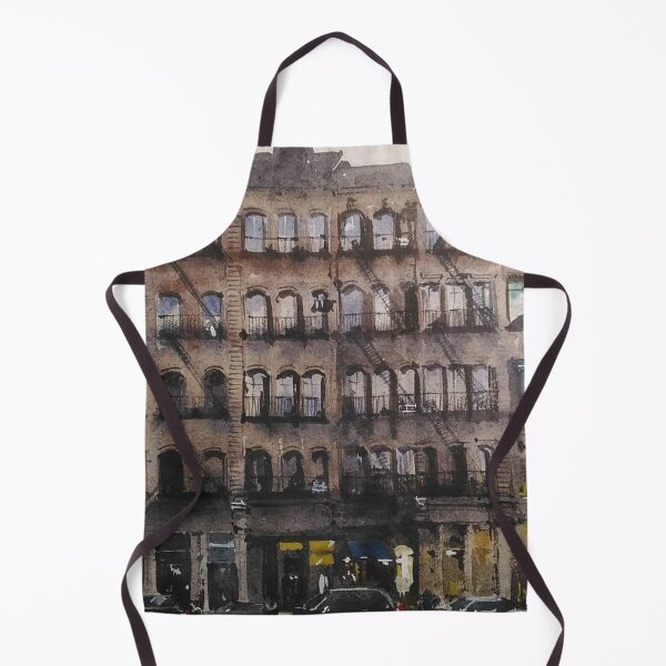 Item preview, Vintage New York City Architecture Watercolor designed and sold by SlavaArt.