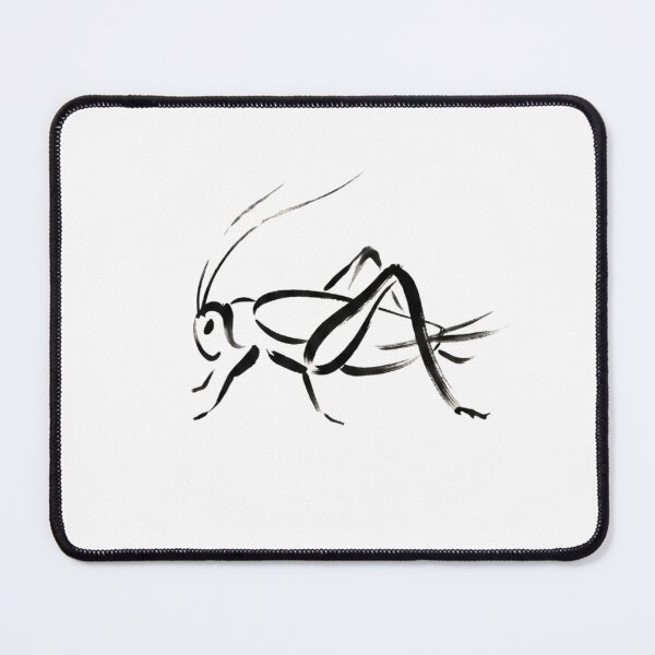 Item preview, Minimalist Japanese Ink Cricket Insect Art designed and sold by BeaBuzz.