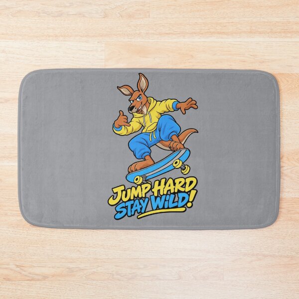 Item preview, Jump Hard, Stay Wild – Kangaroo Skater designed and sold by Aimetoi.