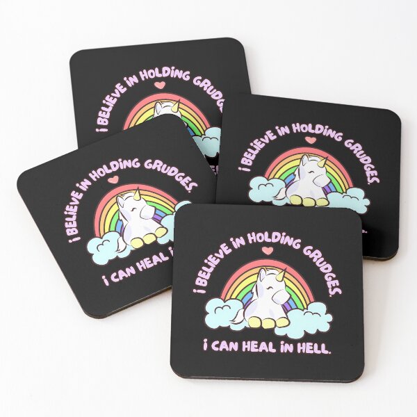 Item preview, I Believe In Holding Grudges Cute Unicorn designed and sold by dejah-maddux.