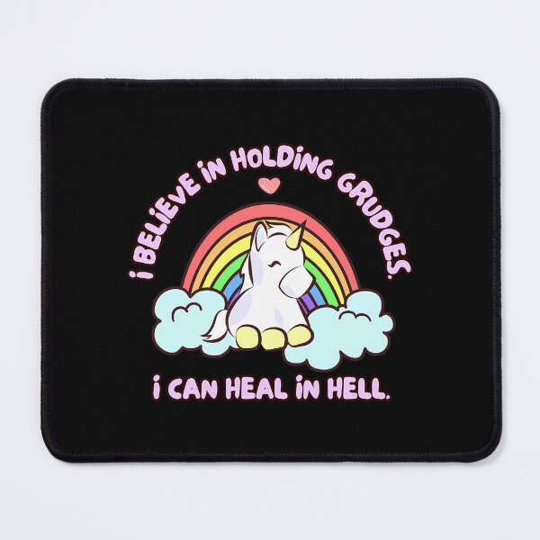 Item preview, I Believe In Holding Grudges Cute Unicorn designed and sold by dejah-maddux.