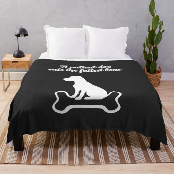 Item preview, A Patient Dog Eats the Fattest Bone | African proverb designed and sold by MammothArt.