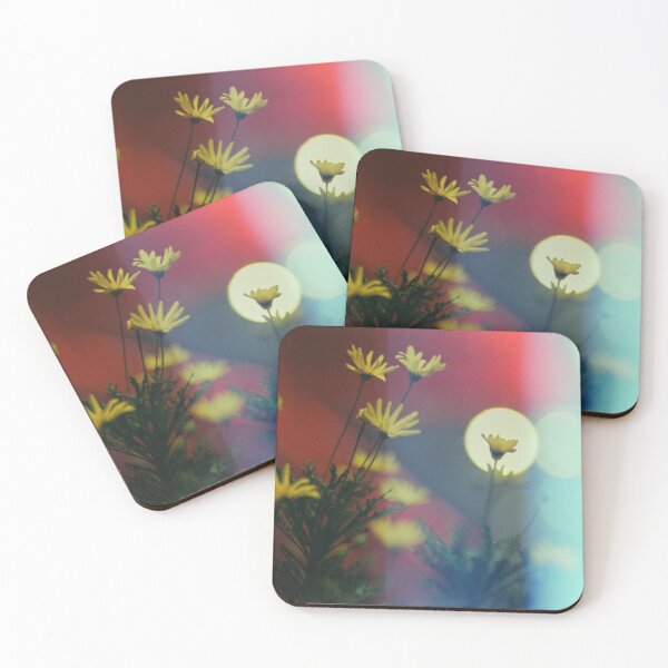 Item preview, Bright Yellow Daisies in Retro Light Leak Atmosphere designed and sold by MerriliGueneve.