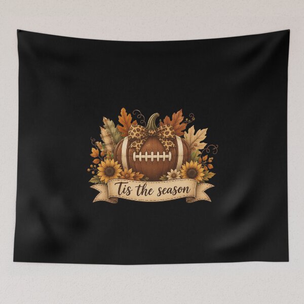 Item preview, Fall Football Pumpkin Tis The Season Autumn Leaf designed and sold by leocreatives.