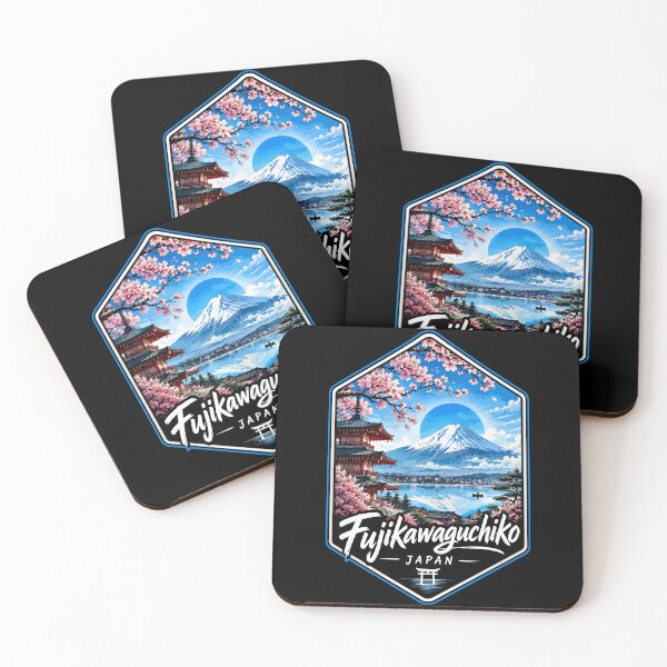 Item preview, Fujikawaguchiko Mount Fuji Japan Watercolor Travel designed and sold by TomFrontierArt.
