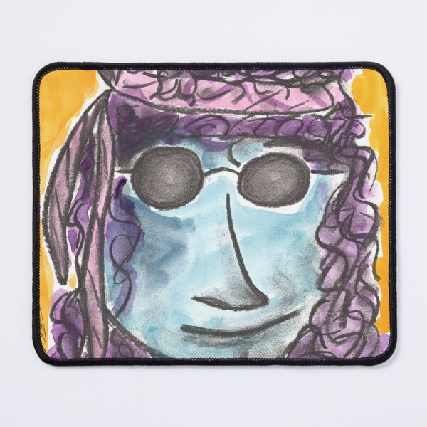 Item preview, Woodstock, Purple Hair Hippy, Charcoal & Watercolour designed and sold by Anke‘s Bazaar.