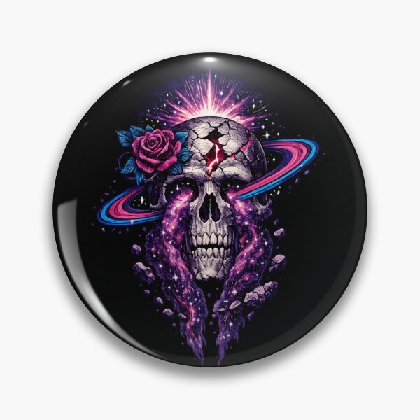 Item preview, Cosmic Skull Rose Gothic space designed and sold by SidTastic .
