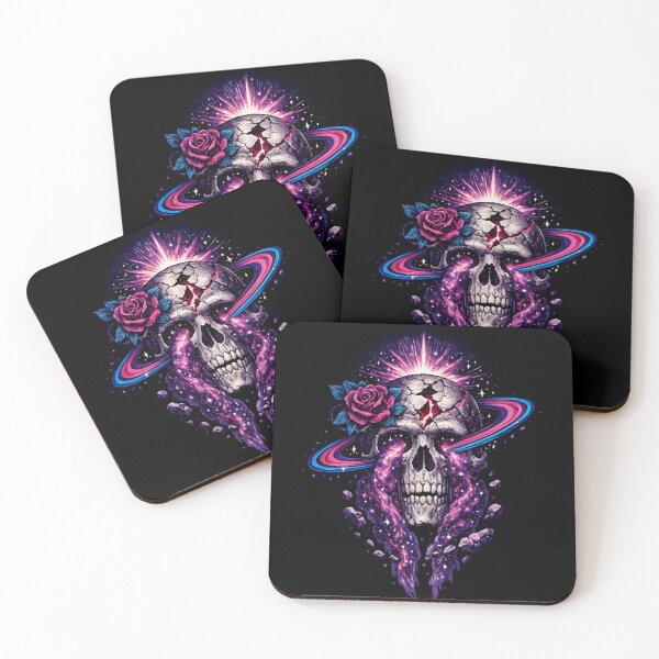 Item preview, Cosmic Skull Rose Gothic space designed and sold by SidTastic .