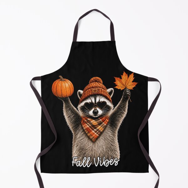 Item preview, Fall Vibes Raccoon Pumpkin Autumn Leaves designed and sold by varin-studio.