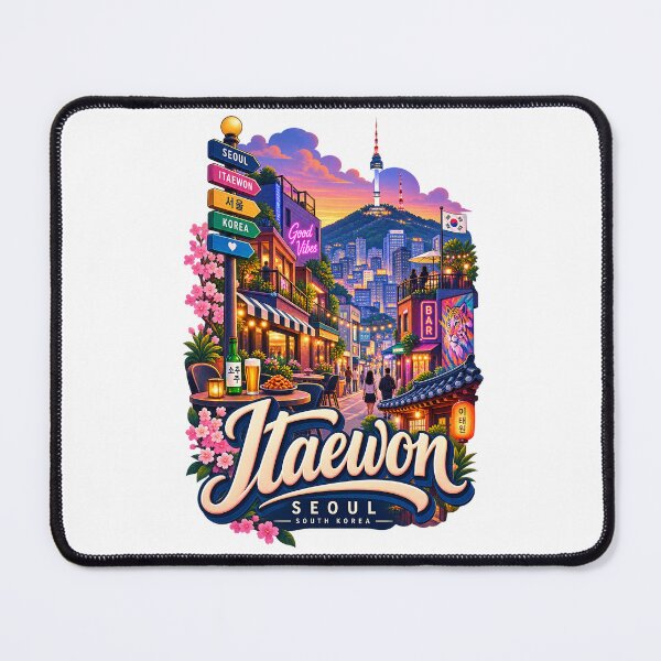 Item preview, Itaewon Seoul Nightlife Beneath Namsan Seoul Tower South Korea designed and sold by Places On Earth.