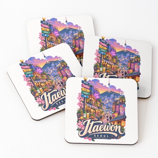 Item preview, Itaewon Seoul Nightlife Beneath Namsan Seoul Tower South Korea designed and sold by Places On Earth.