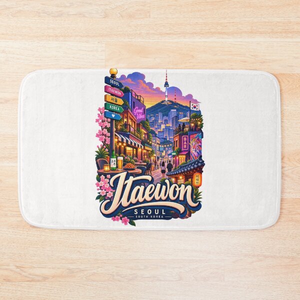 Item preview, Itaewon Seoul Nightlife Beneath Namsan Seoul Tower South Korea designed and sold by Places On Earth.