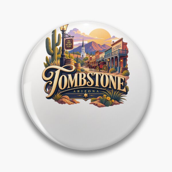 Item preview, Tombstone Arizona Historic Old West Street and Desert Mountains designed and sold by Places On Earth.