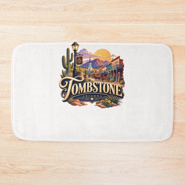 Item preview, Tombstone Arizona Historic Old West Street and Desert Mountains designed and sold by Places On Earth.