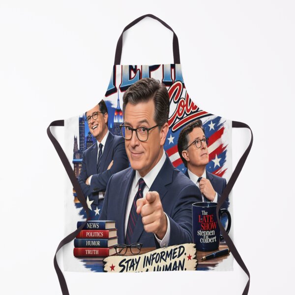 Item preview, Stephen Colbert – Stay Informed, Stay Human | News, Politics  Humor Fan Design designed and sold by CatLovers Studio.