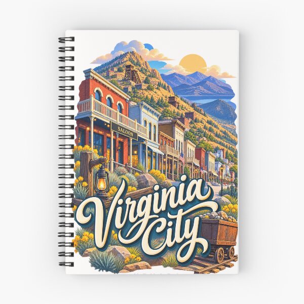 Item preview, Virginia City Nevada Historic Mining Town Beneath Sierra Nevada Mountains designed and sold by Places On Earth.