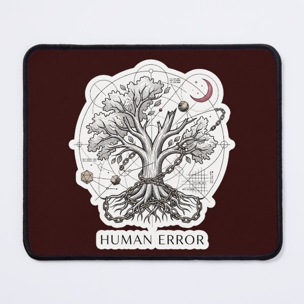 Item preview, Minimalist Tree of Imperfection The Human Error Philosophy Graphic Design designed and sold by Eidos [][][] ~εἶδος~.