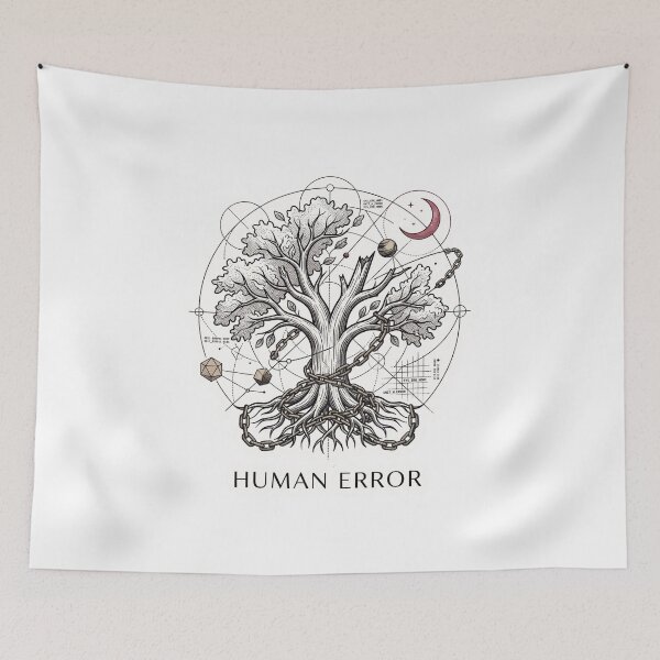 Item preview, Minimalist Tree of Imperfection The Human Error Philosophy Graphic Design designed and sold by Eidos [][][] ~εἶδος~.