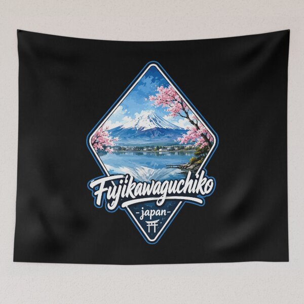 Item preview, Fujikawaguchiko Mount Fuji Japan Watercolor designed and sold by TomFrontierArt.