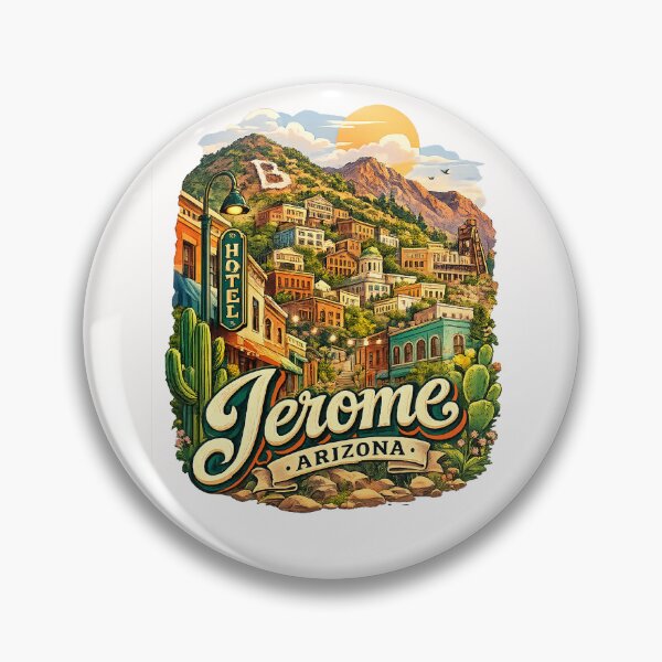 Item preview, Jerome Arizona Hillside Mining Heritage and Historic Mountain Streets designed and sold by Places On Earth.