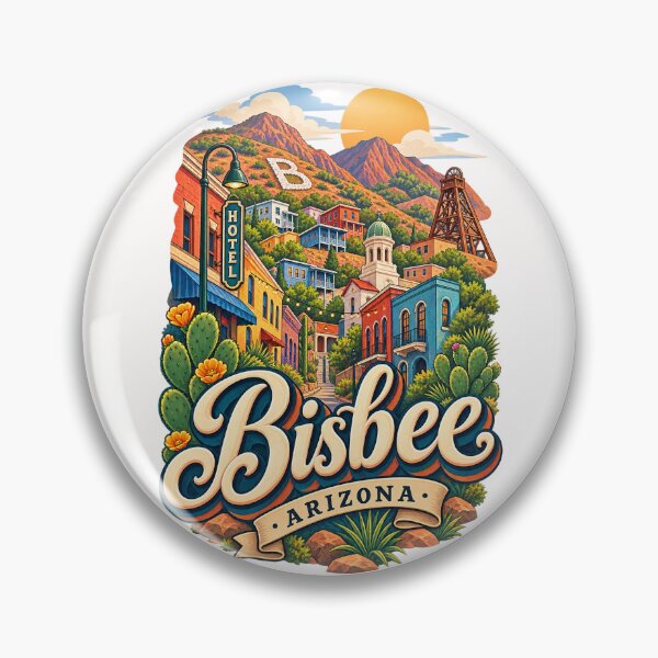 Item preview, Bisbee Arizona Historic Mining District Beneath Mule Mountains designed and sold by Places On Earth.