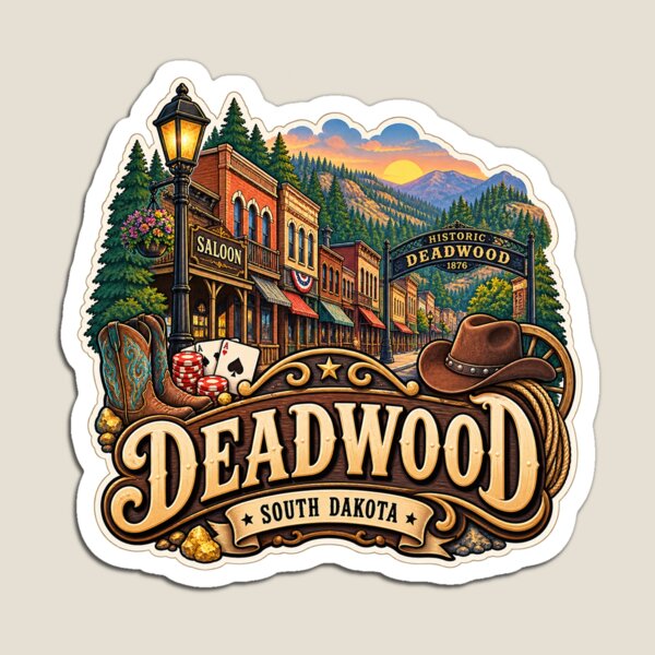Item preview, Deadwood South Dakota Historic Black Hills Frontier Town designed and sold by Places On Earth.