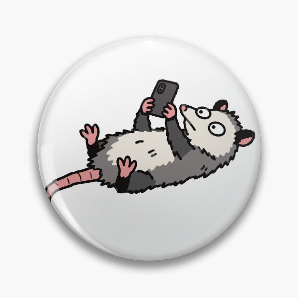 Item preview, Doomscrolling Opossum - Relatable Late Night Trash Cat designed and sold by Holzon.