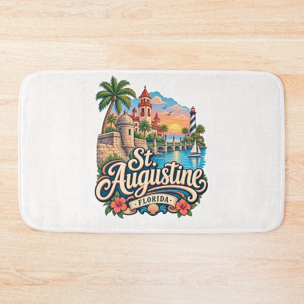 Item preview, St Augustine Florida Castillo de San Marcos and Coastal Lighthouse Sunset designed and sold by Places On Earth.