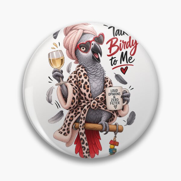 Item preview, African Grey Parrot Spa Day with Heart Sunglasses and Leopard Robe designed and sold by Places On Earth.