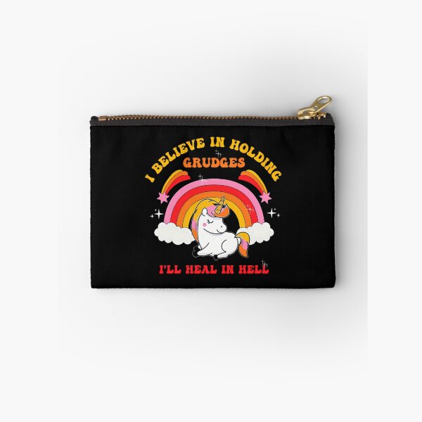 Item preview, I Believe In Holding Grudges I_Ll Heal In Hell Cute Unicorn designed and sold by dejah-maddux.