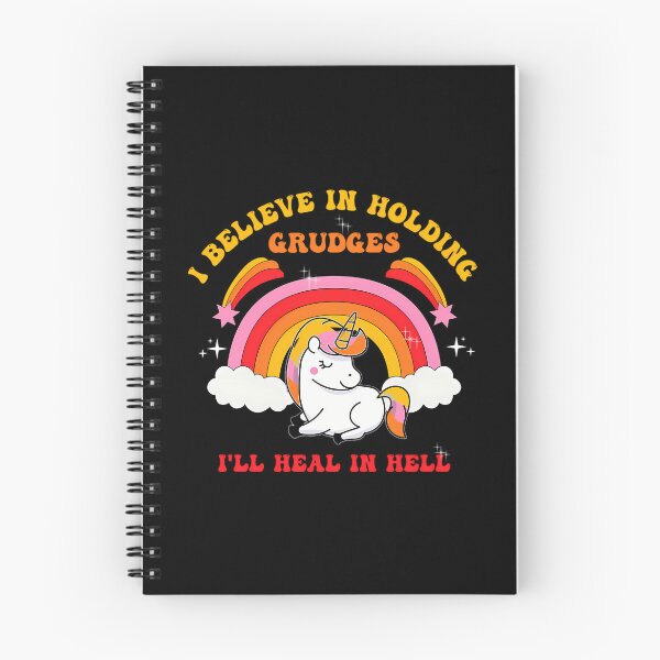 Item preview, I Believe In Holding Grudges I_Ll Heal In Hell Cute Unicorn designed and sold by dejah-maddux.